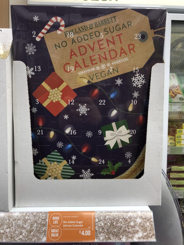 5 DAIRY FREE ADVENT CALENDARS IN HOLLAND AND BARRETT SHEFFIELD